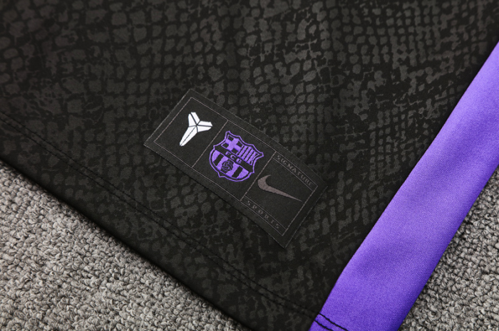 Barcelona Tracksuit 25/26 Black Collaborative Edition Quater Zip Training Kit