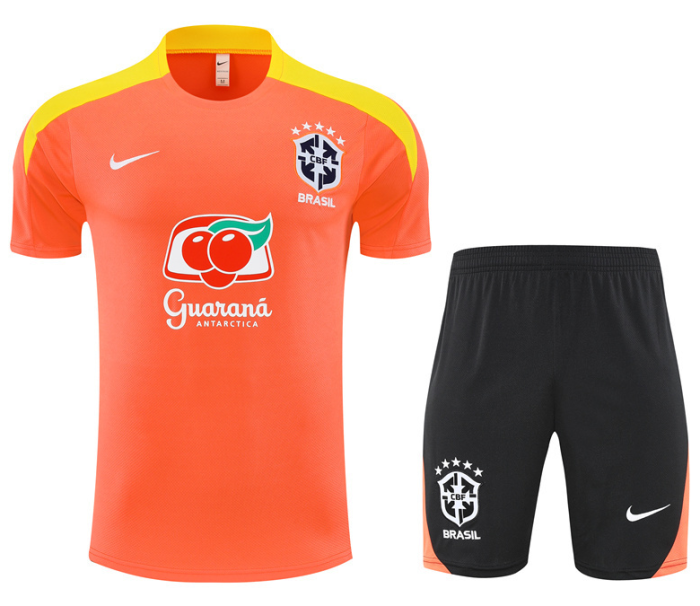 Brazil Brasile Brésil 2025/26 Short Sleeve Men Training Suits Brasil