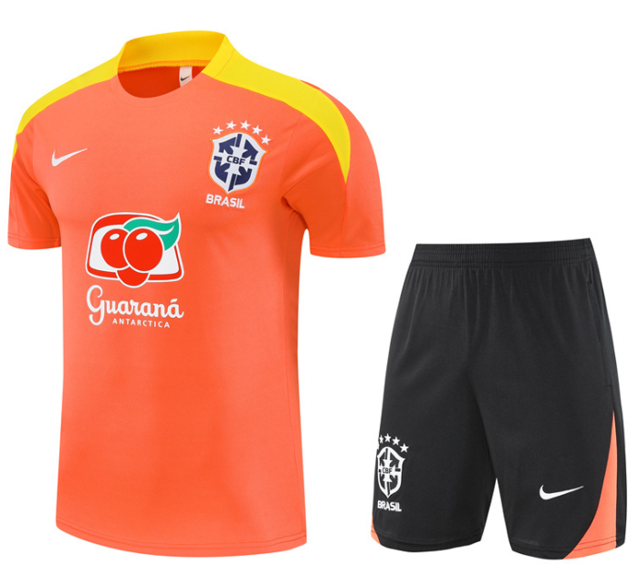 Brazil Brasile Brésil 2025/26 Short Sleeve Men Training Suits Brasil