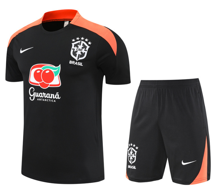 Brazil Brasile Brasil 2025/26 Short Sleeve Training Suits mens and kids