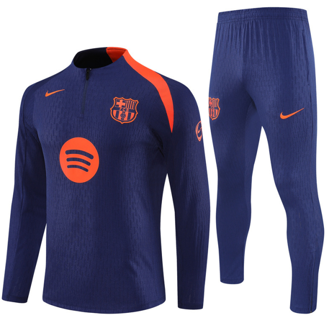 Barcelona Tracksuit 25/26 Quater Zip Training Kit Barcellona Barcelone