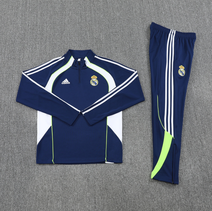 Real Madrid Tracksuit 25/26 Royal Blue Quarter Zip Training Kit