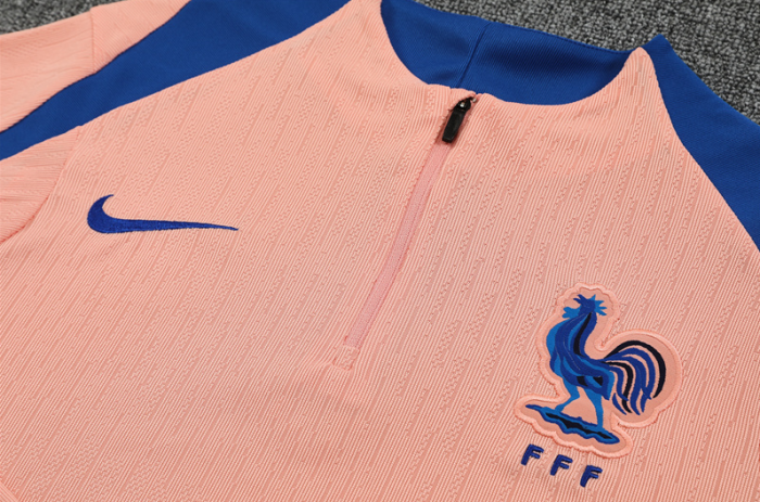 2526 France light pink player edition Tracksuit training kit French football