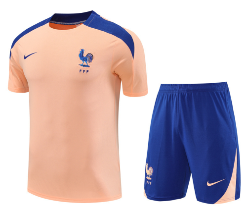 2526 Short Sleeve France Pink training French football