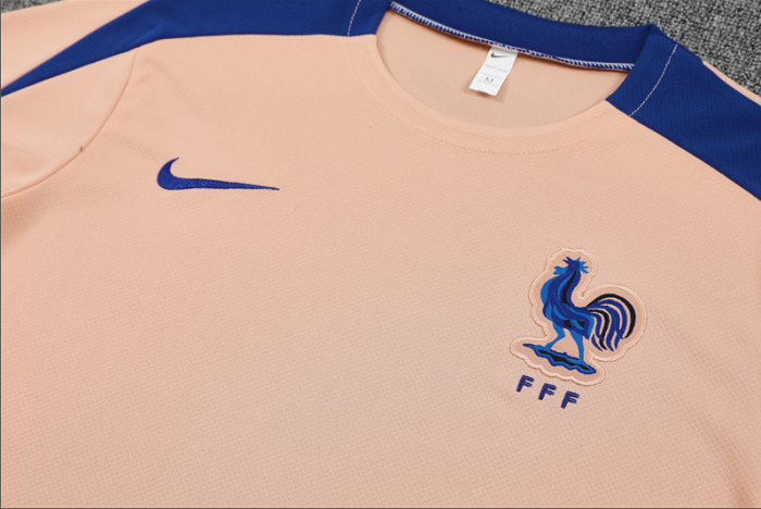 2526 Short Sleeve France Pink training French football
