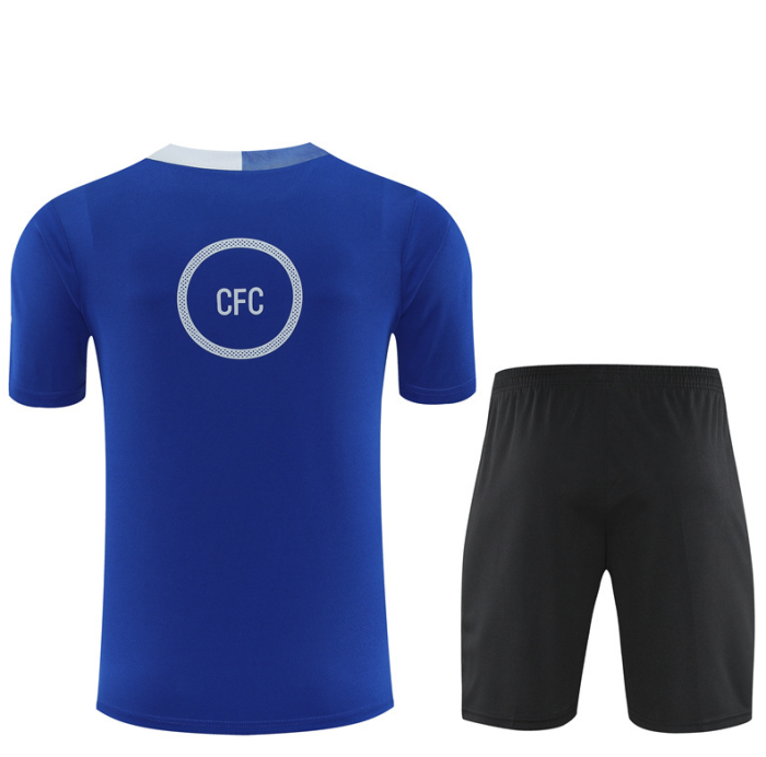 2526 short-sleeved Chelsea blue training kit