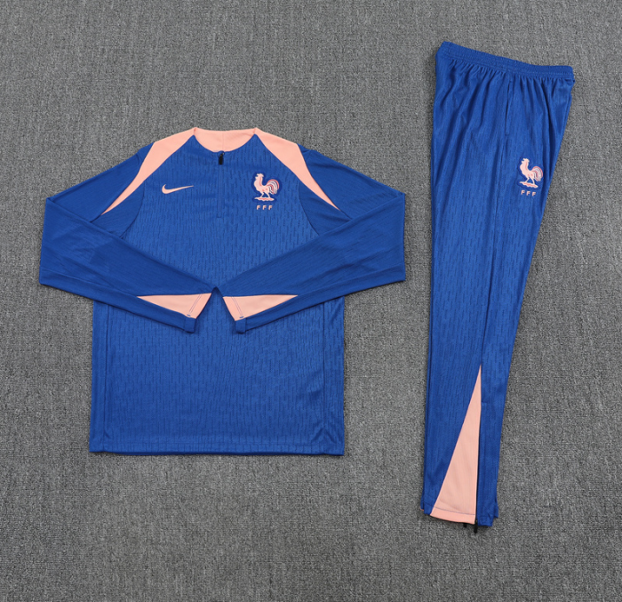 2526 France Blue Player Edition Tracksuit training kit French football