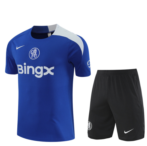 2526 short-sleeved Chelsea blue training kit