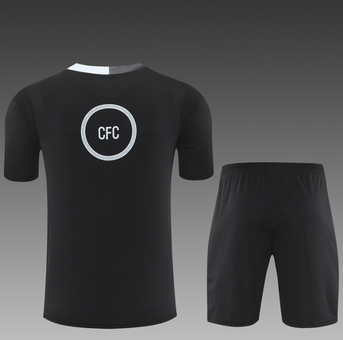 2526 Short Sleeve Chelsea Black training kit