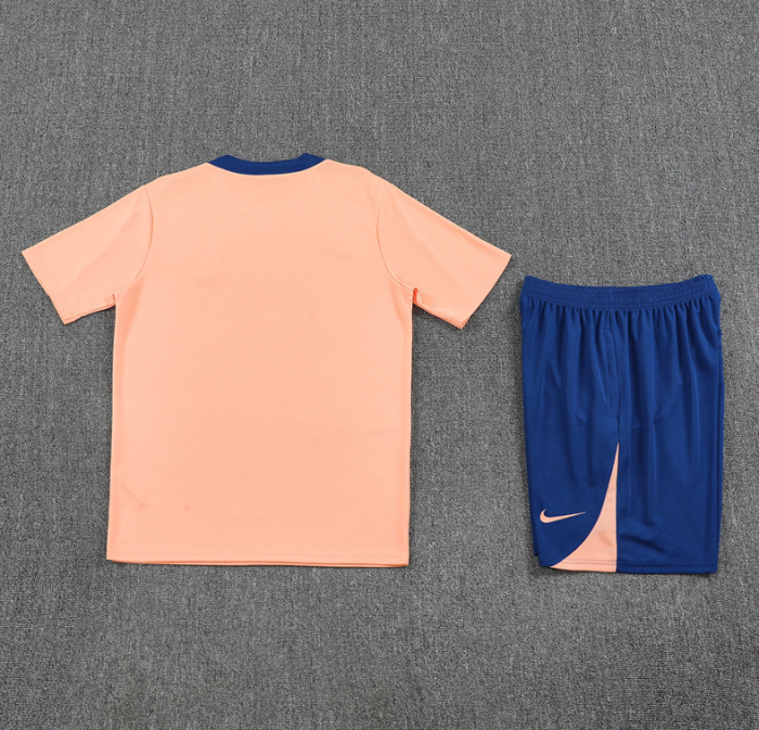 2526 Short Sleeve France Pink training French football