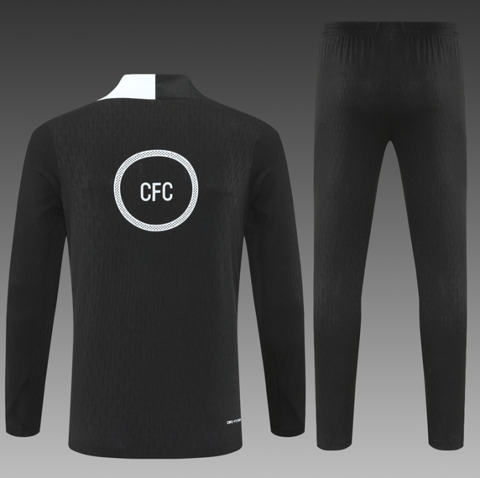 2526 Chelsea Black Player Edition Tracksuit training kit
