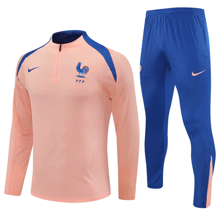 2526 France light pink player edition Tracksuit training kit French football