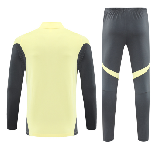 2526 Real Madrid yellow long-sleeved training Tracksuit