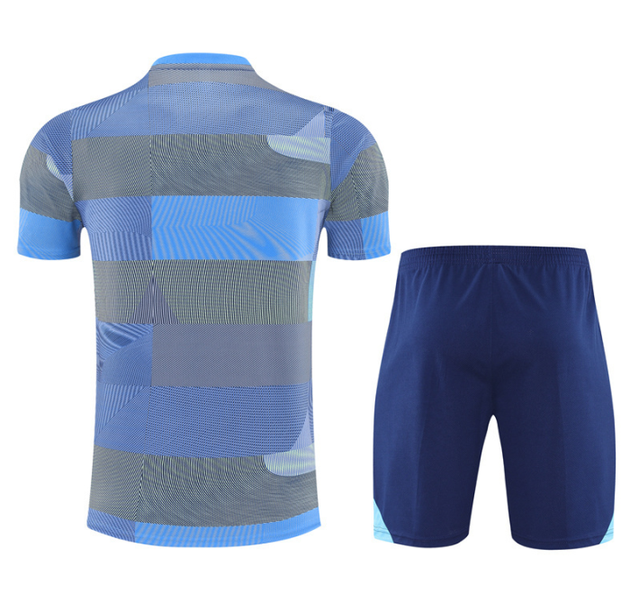 2526 Short-sleeved Real Madrid Light Blue training kit mens and kids