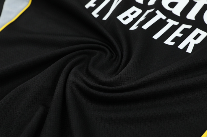 2526 Short-sleeved Real Madrid Training Black Men's and Kids kit