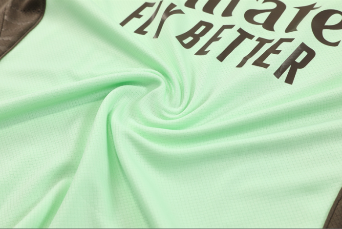 2526 Short sleeved Real Madrid Light Green training kit mens and kids