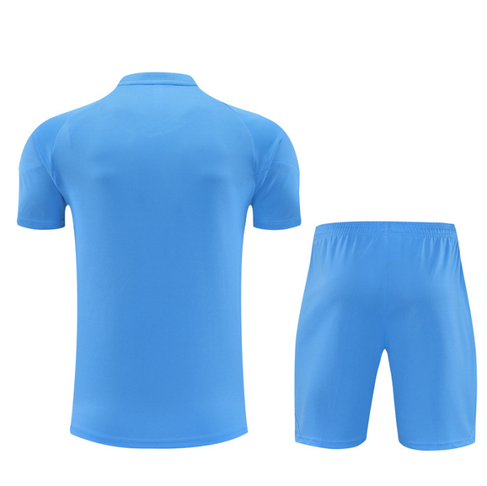 2526 Short-sleeved Real Madrid Light Blue training kit mens and kids