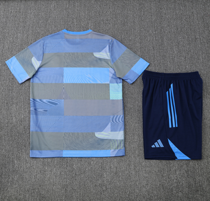 2526 Short-sleeved Real Madrid Light Blue training kit mens and kids