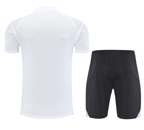 2526 Real Madrid short sleeved training kit white mens and kids