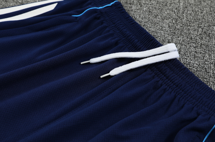 2526 Short-sleeved Real Madrid Royal Blue training kit mens and kids