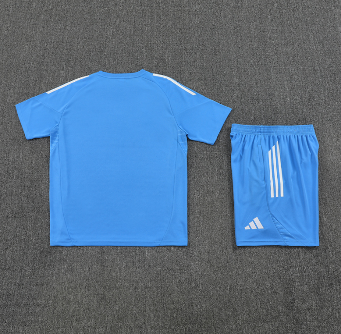2526 Short-sleeved Real Madrid Light Blue training kit mens and kids