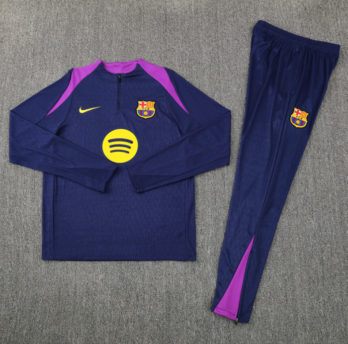 Barcelona Tracksuit 25/26 Royal blue Quater Zip Training Kit