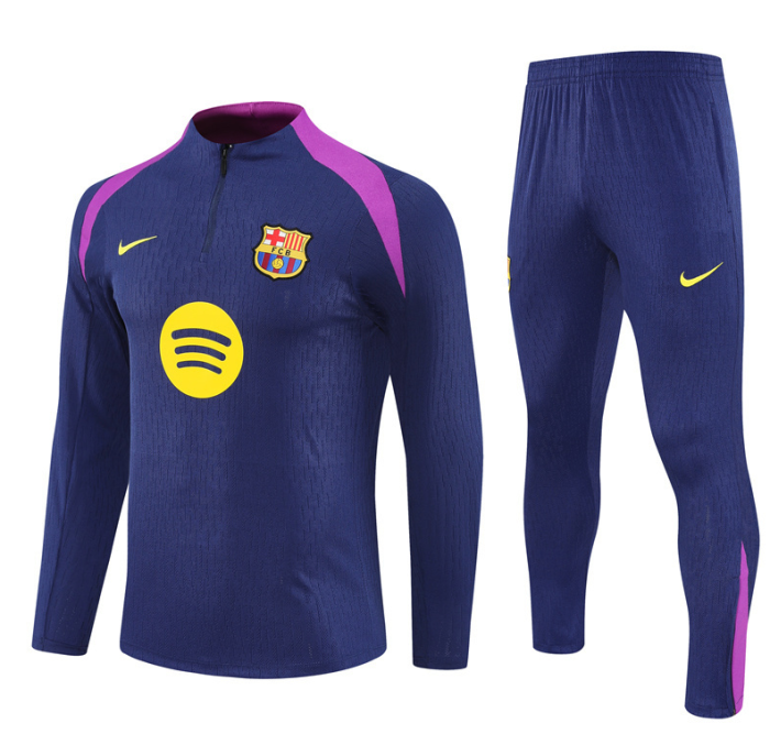 Barcelona Tracksuit 25/26 Royal blue Quater Zip Training Kit