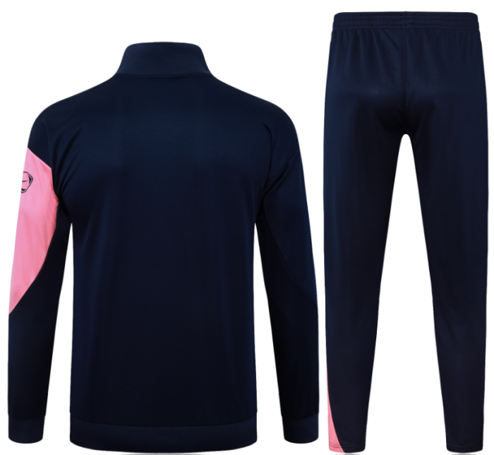 2526 Adult Barcelona Purple Long Zip Jacket kit Blue