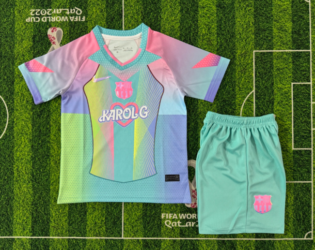 2526 kids Barcelona special edition jersey kit