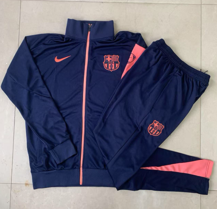 2526 Adult Barcelona Purple Long Zip Jacket kit Blue