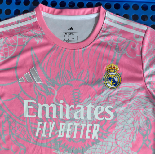 2526 Real Madrid Pink T-shirt Jersey