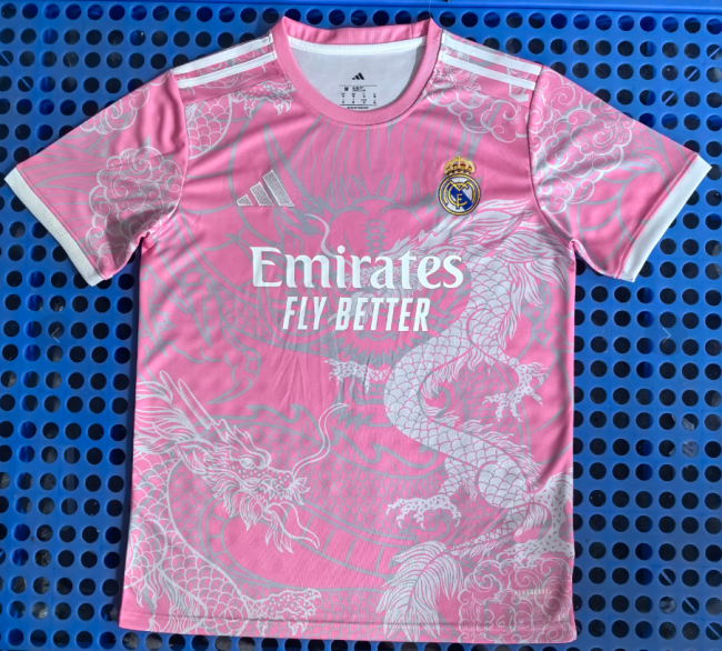 2526 Real Madrid Pink T-shirt Jersey