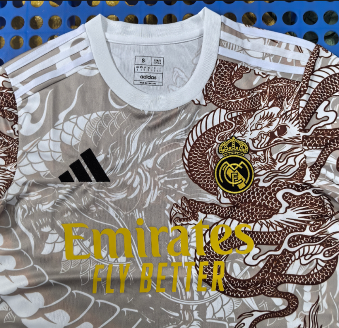 2526 Real Madrid Brown Dragon Special Edition T-shirt Jersey