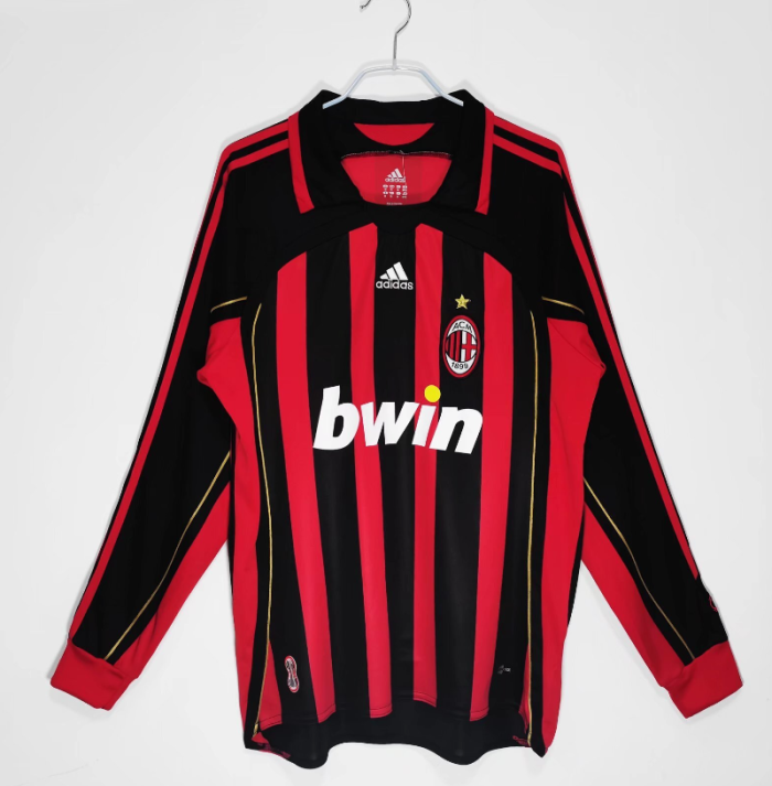 06-07 AC Milan home long sleeve kit