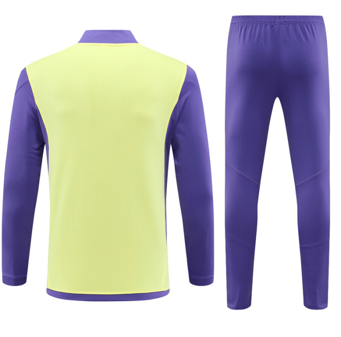 2324 Real Madrid light yellow training Tracksuit kit