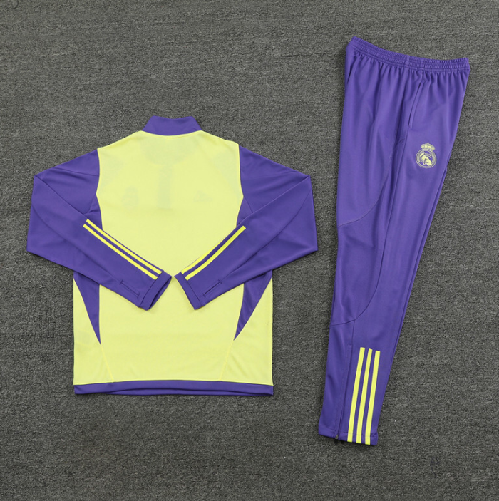 2324 Real Madrid light yellow training Tracksuit kit