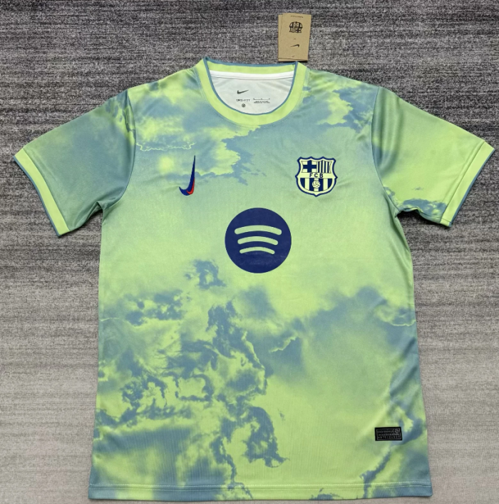 2526 Barcelona light green jersey