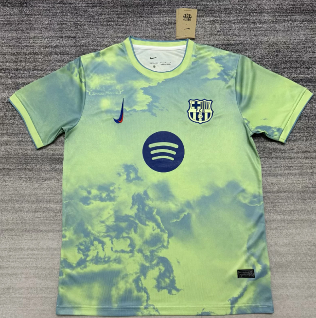 2526 Barcelona light green jersey