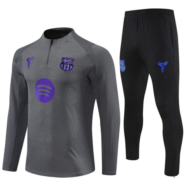 2526 Barcelona Grey Collaboration Edition Tracksuit kit training fcbarcelona