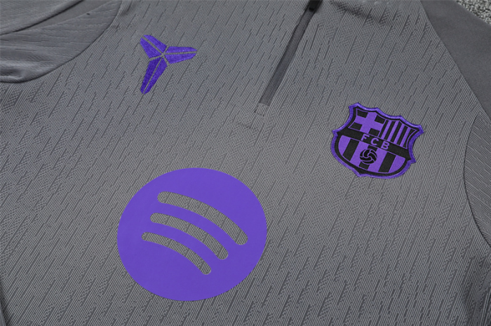 2526 Barcelona Grey Collaboration Edition Tracksuit kit training fcbarcelona