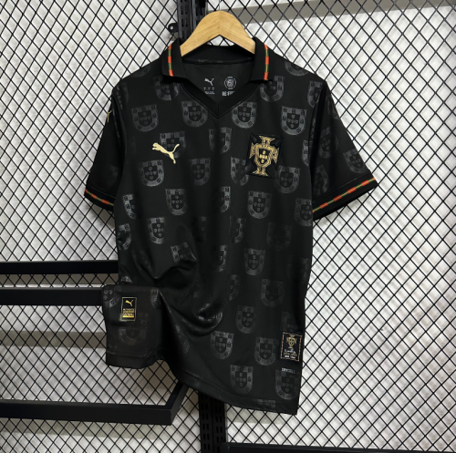2526 S - 4XL Portugal Black Training Jersey