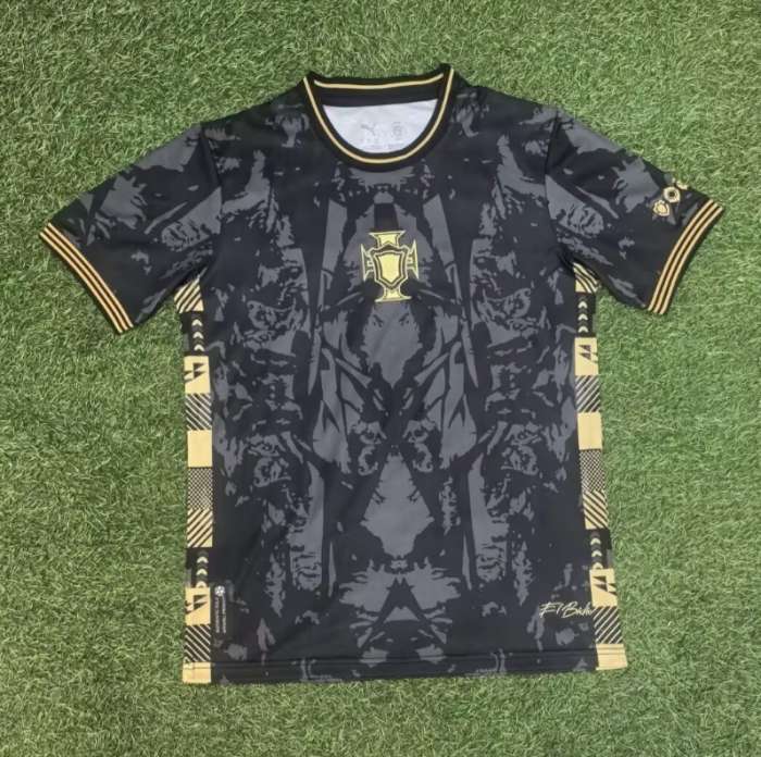 2526 Portugal Concept Black Training Jersey