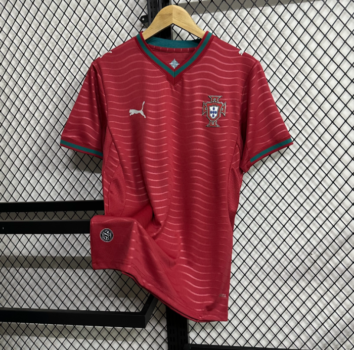 2627 S - 4XL Portugal home red jersey
