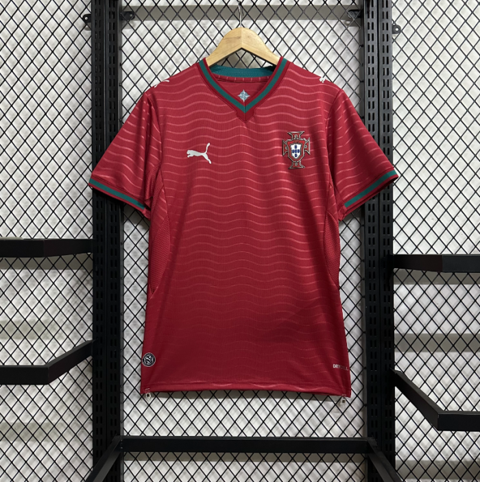 2627 S - 4XL Portugal home red jersey