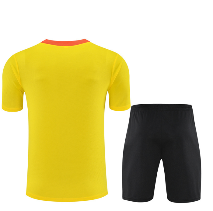 2526 Brasil Yellow Short-sleeved Brazil Training Kit