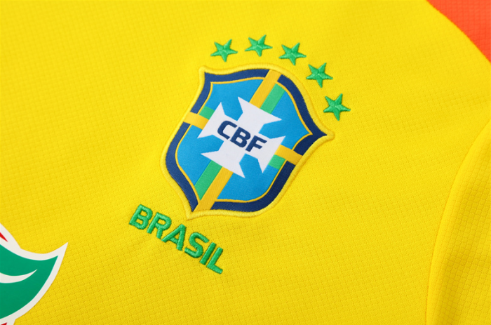 2526 Brasil Yellow Short-sleeved Brazil Training Kit