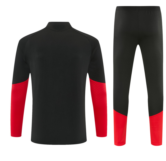 2526 Germany black football tracksuit Quater Zip Training Kit
