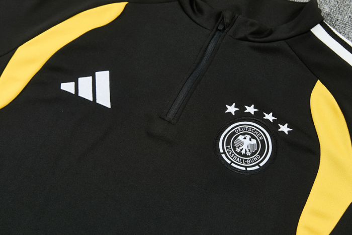 2526 Germany black football tracksuit Quater Zip Training Kit