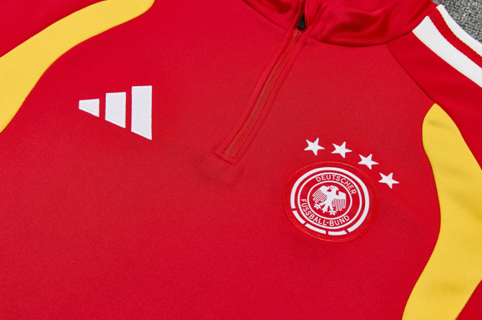 2526 Germany red football tracksuit Quater Zip Training Kit