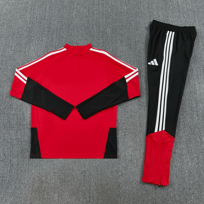 2526 Germany red football tracksuit Quater Zip Training Kit